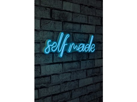 WALLXPERT Dekorativna plastična LED rasveta Self Made Blue