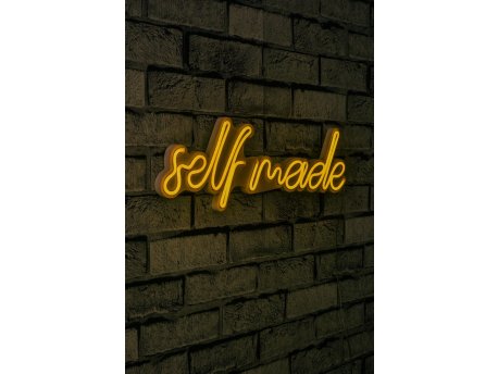 WALLXPERT Dekorativna plastična LED rasveta Self Made Yellow