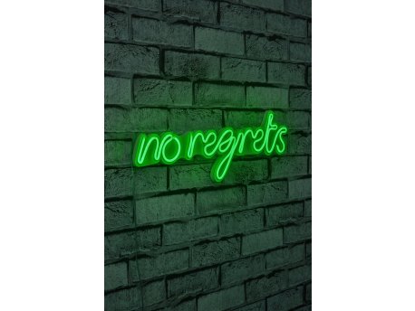 WALLXPERT Dekorativna plastična LED rasveta No Regrets Green