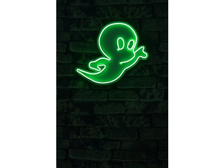 WALLXPERT Dekorativna plastična LED rasveta Casper The Friendly Ghost Green