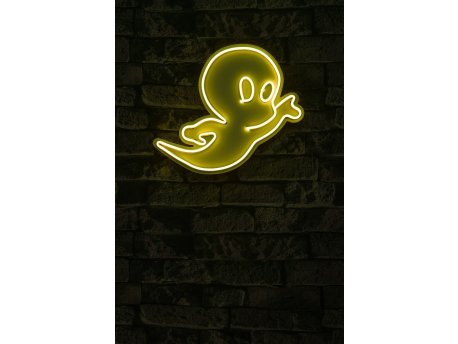 WALLXPERT Dekorativna plastična LED rasveta Casper The Friendly Ghost Yellow