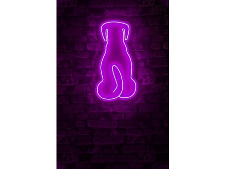 WALLXPERT Dekorativna plastična LED rasveta Doggy Pink