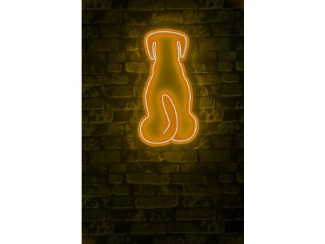 WALLXPERT Dekorativna plastična LED rasveta Doggy Yellow