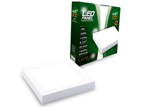 LUMAX Led Panel ECO LUMNPK-18W 3000K Nadgradni-Cetvrtasti 1350 lm