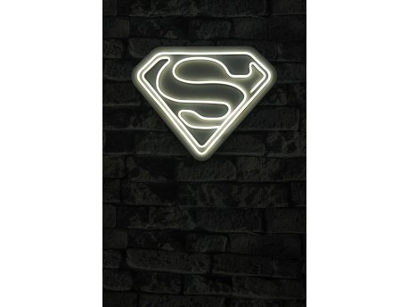 WALLXPERT Dekorativna plastična LED rasveta Superman White