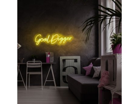 WALLXPERT Dekorativna plastična LED rasveta Goal Digger Yellow