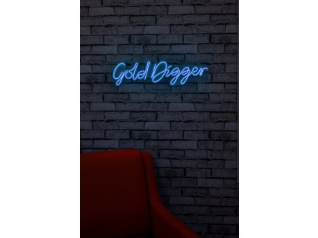 WALLXPERT Dekorativna plastična LED rasveta Gold Digger Blue