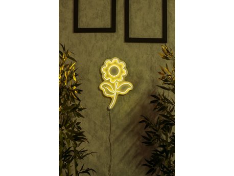 WALLXPERT Dekorativna plastična LED rasveta Sunflower Yellow