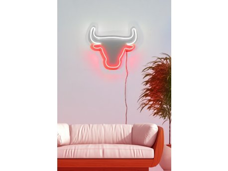 WALLXPERT Dekorativna plastična LED rasveta Bull Multicolor