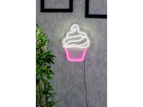 WALLXPERT Dekorativna plastična LED rasveta Cupcake Multicolor