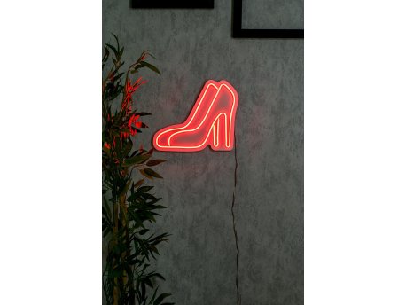 WALLXPERT Dekorativna plastična LED rasveta High Heel Shoes Red