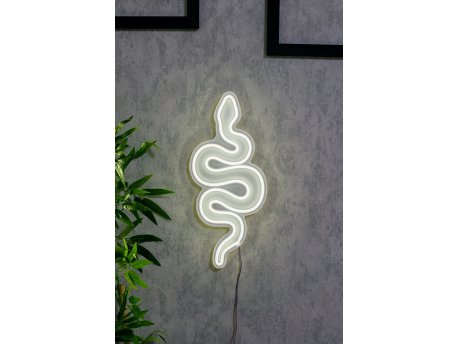 WALLXPERT Dekorativna plastična LED rasveta Snake White