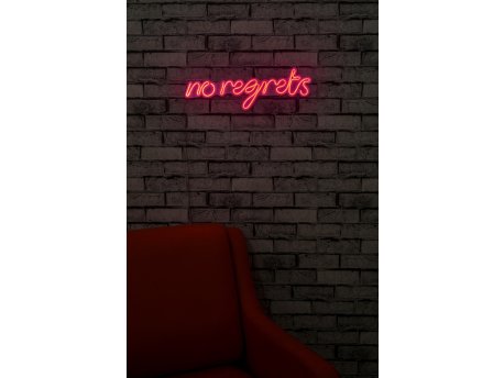WALLXPERT Dekorativna plastična LED rasveta No Regrets Pink