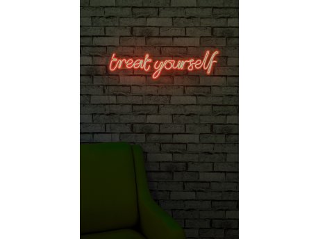 WALLXPERT Dekorativna plastična LED rasveta Treat Yourself Red