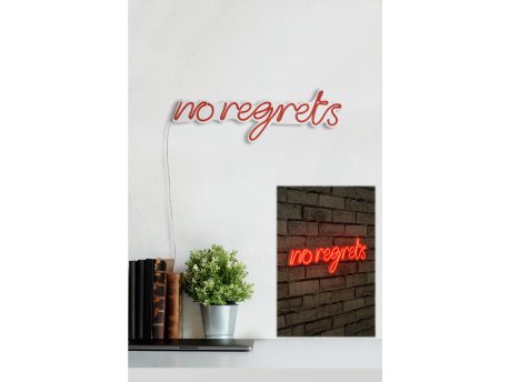 WALLXPERT Dekorativna plastična LED rasveta No Regrets Red