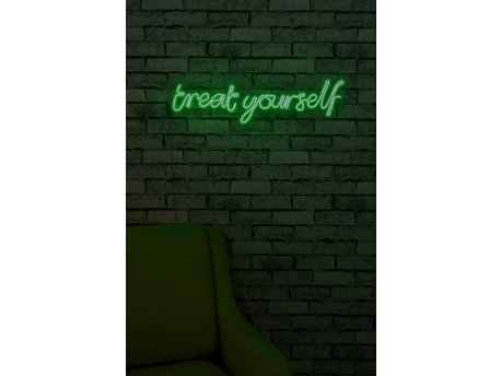 WALLXPERT Dekorativna plastična LED rasveta Treat Yourself Green