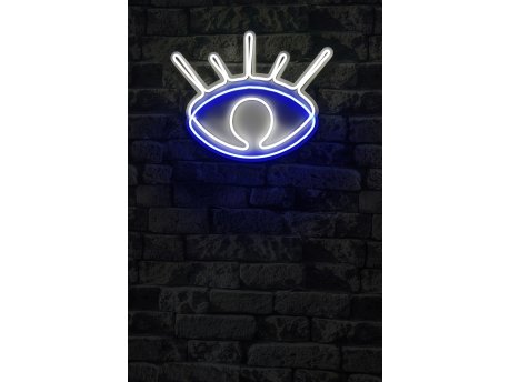 WALLXPERT Dekorativna plastična LED rasveta Evil Eye White