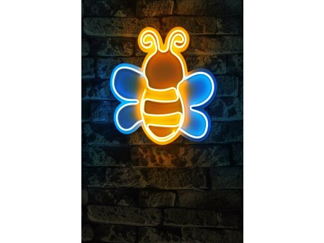 WALLXPERT Dekorativna plastična LED rasveta Maya The Bee Blue Yellow