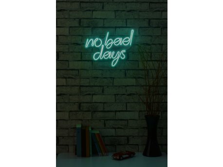 WALLXPERT Dekorativna plastična LED rasveta No Bad Days Green