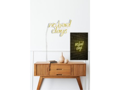WALLXPERT Dekorativna plastična LED rasveta No Bad Days Yellow