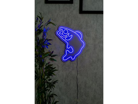 WALLXPERT Dekorativna plastična LED rasveta Fish Blue