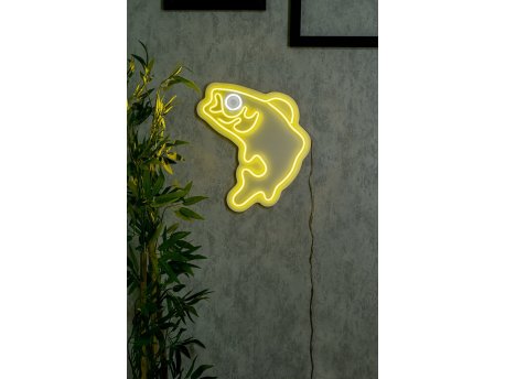 WALLXPERT Dekorativna plastična LED rasveta Fish Multicolor
