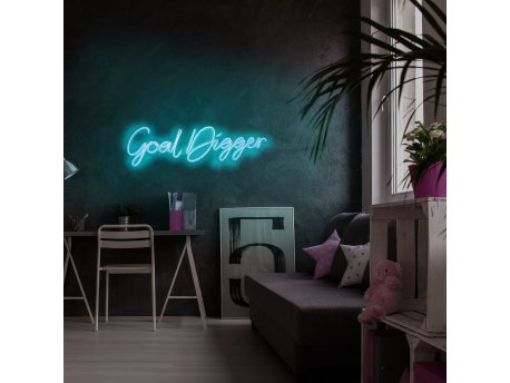 WALLXPERT Dekorativna plastična LED rasveta Goal Digger Blue