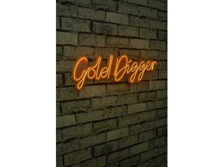 WALLXPERT Dekorativna plastična LED rasveta Gold Digger Yellow
