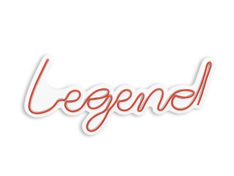 WALLXPERT Dekorativna plastična LED rasveta Legend Red
