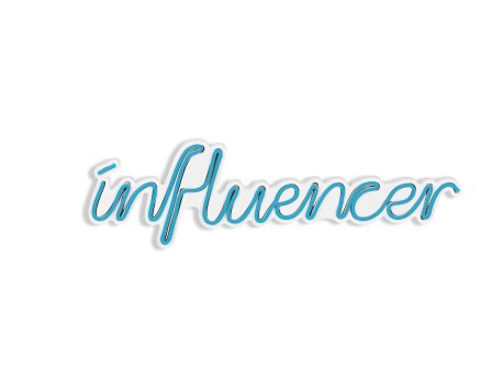 WALLXPERT Dekorativna plastična LED rasveta Influencer Blue