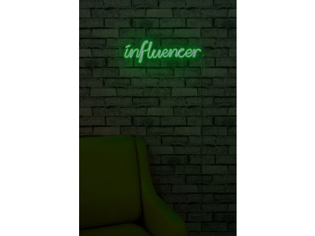 WALLXPERT Dekorativna plastična LED rasveta Influencer Green
