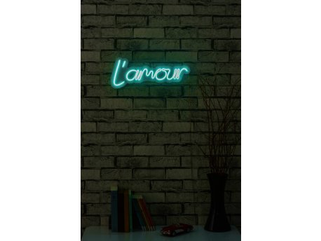 WALLXPERT Dekorativna plastična LED rasveta L'amour Blue