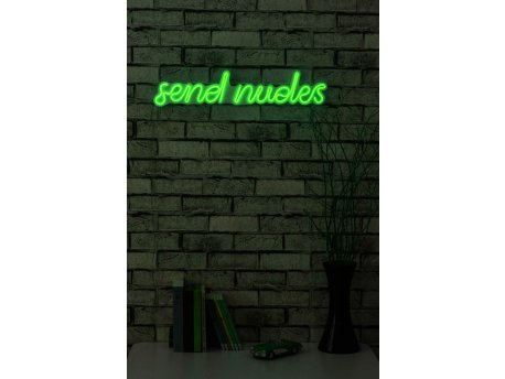 WALLXPERT Dekorativna plastična LED rasveta Send Nudes Green