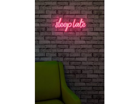 WALLXPERT Dekorativna plastična LED rasveta Sleep Late Pink