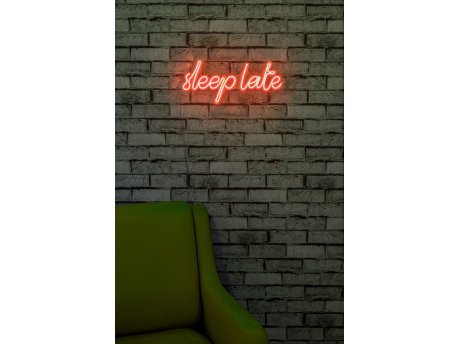 WALLXPERT Dekorativna plastična LED rasveta Sleep Late Red