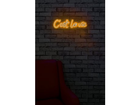 WALLXPERT Dekorativna plastična LED rasveta C'est La Vie Yellow