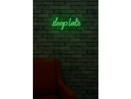 WALLXPERT Dekorativna plastična LED rasveta Sleep Late Green