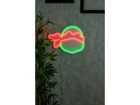 WALLXPERT Dekorativna plastična LED rasveta Ninja Red