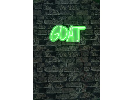 WALLXPERT Dekorativna plastična LED rasveta GOAT Green
