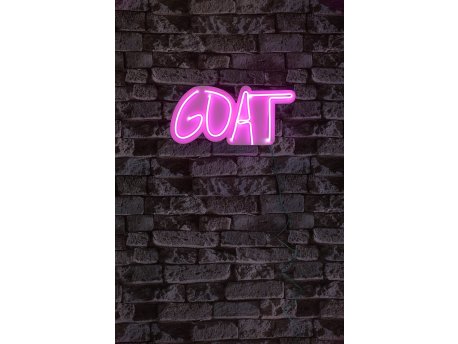 WALLXPERT Dekorativna plastična LED rasveta GOAT Pink