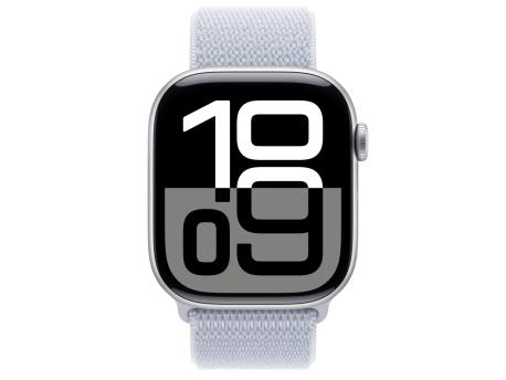 APPLE Watch S10 GPS 46mm Silver Alu Case with Blue Cloud Sport Loop (mwwn3qv/a)