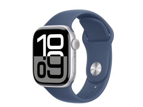 APPLE Watch S10 GPS 42mm Silver Alu Case with Denim Sport Band - M/L (mwwc3qv/a)
