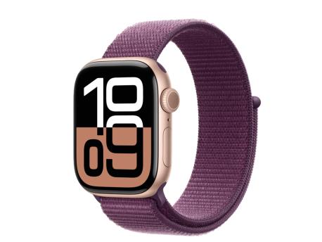 APPLE Watch S10 GPS 42mm Rose Gold Alu Case with Plum Sport Loop (mwwk3qv/a)