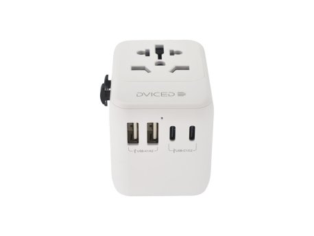 DVICED Universal travel adapter 28W - White