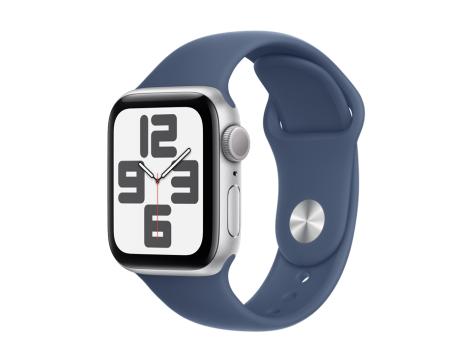 APPLE Watch SE2 v3 GPS 40mm Silver Alu Case with Denim Sport Band - S/M (mxec3qv/a)