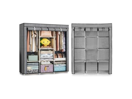ModernHome Veliki platneni garderober sa policama 3 (PJJSC002)