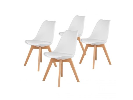 ModernHome Filipo Trpezarijske stolice set 4 kom Bela