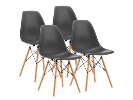 Bolzz Milano set 4 stolice Gray