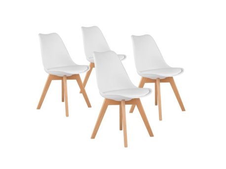 Bolzz Napoli set 4 stolice White