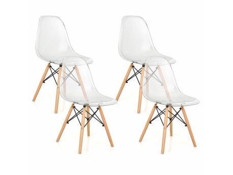 Bolzz Rimini set 4 stolice Transparent